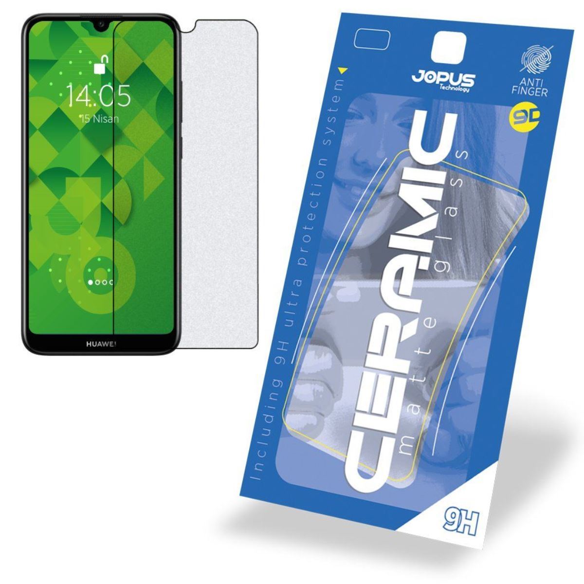 Jopus Huawei Y6s CEK-128 Ceramic   Ekran Koruyucu Siyah - 1