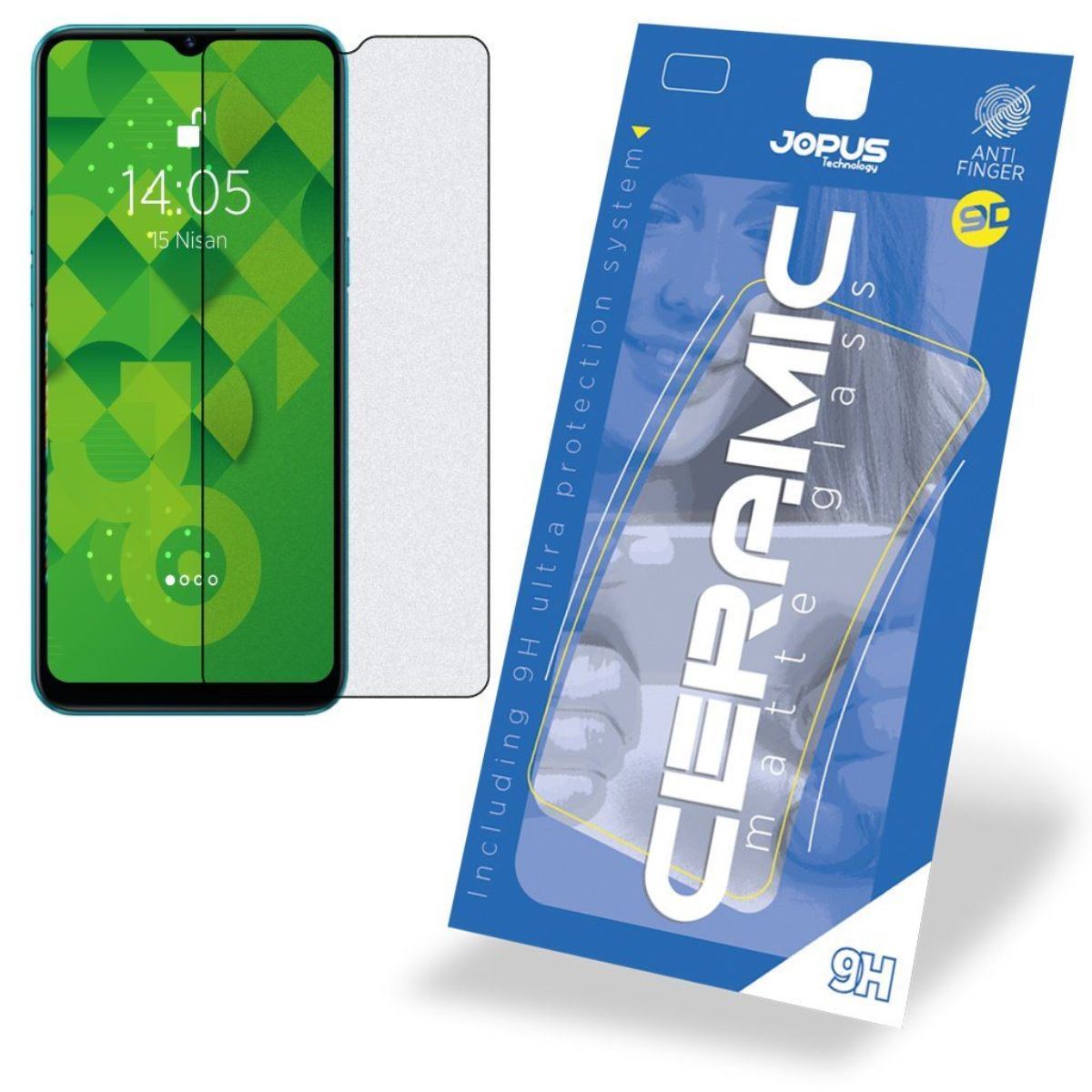 Jopus Realme 5i CEK-128 Ceramic   Ekran Koruyucu Siyah - 1