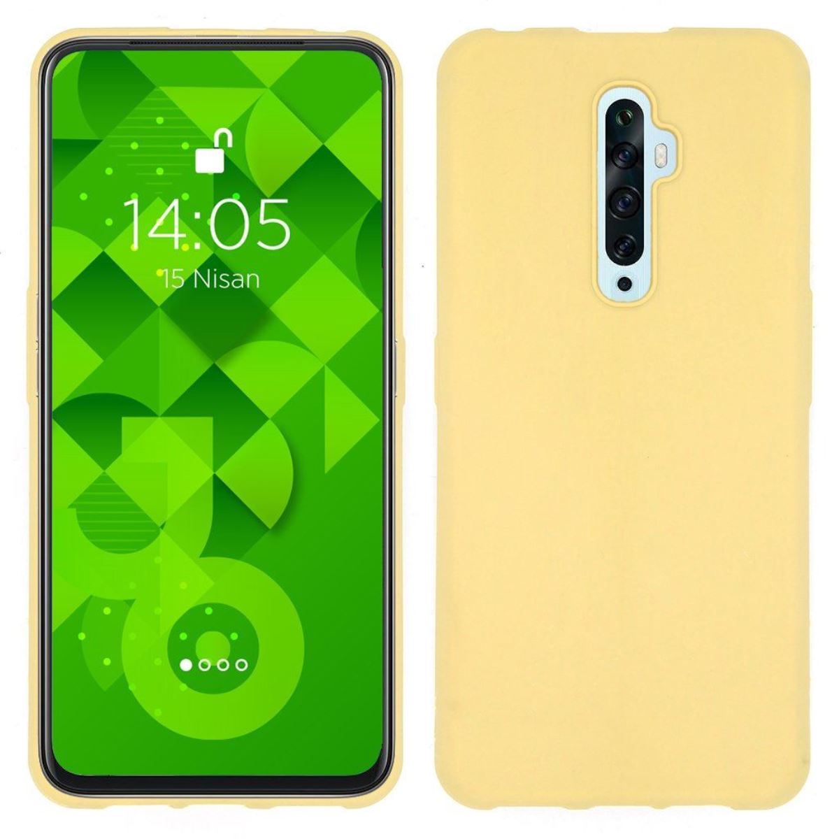 Jopus Oppo Reno 2Z JS-107 Ruber Phone Case Açık Kahve - 1