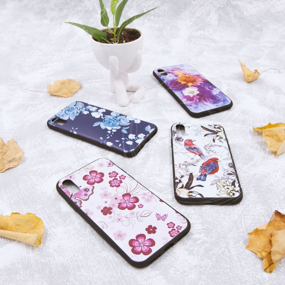 Jopus iPhone 11 Pro Max JS-240 Flowers   Silikon Kilif Mix - 1