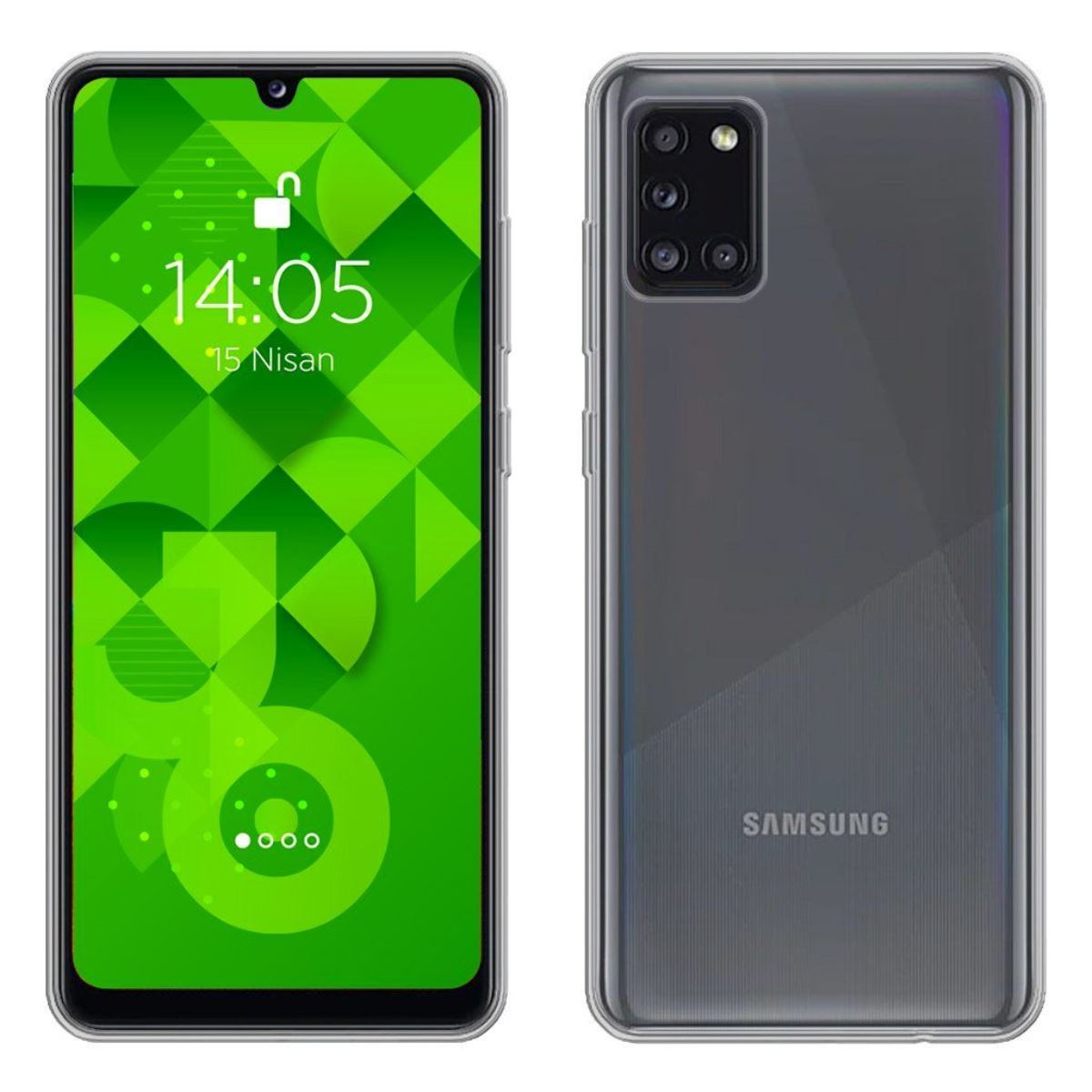 Jopus Samsung A31 JS-238 Plug Phone Case Seffaf - 1