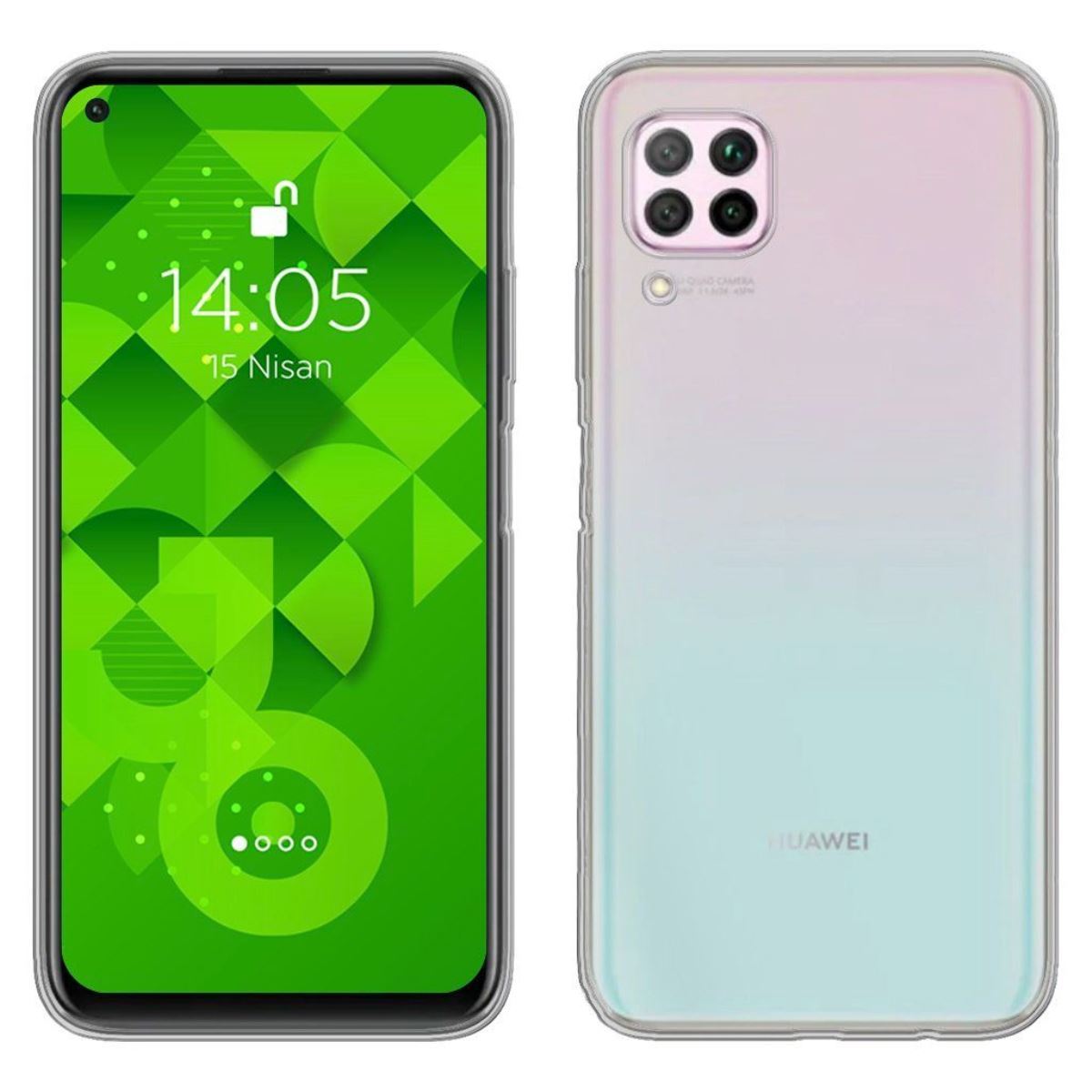 Jopus Huawei P40 Lite JS-238 Plug   Silikon Kilif Seffaf - 1