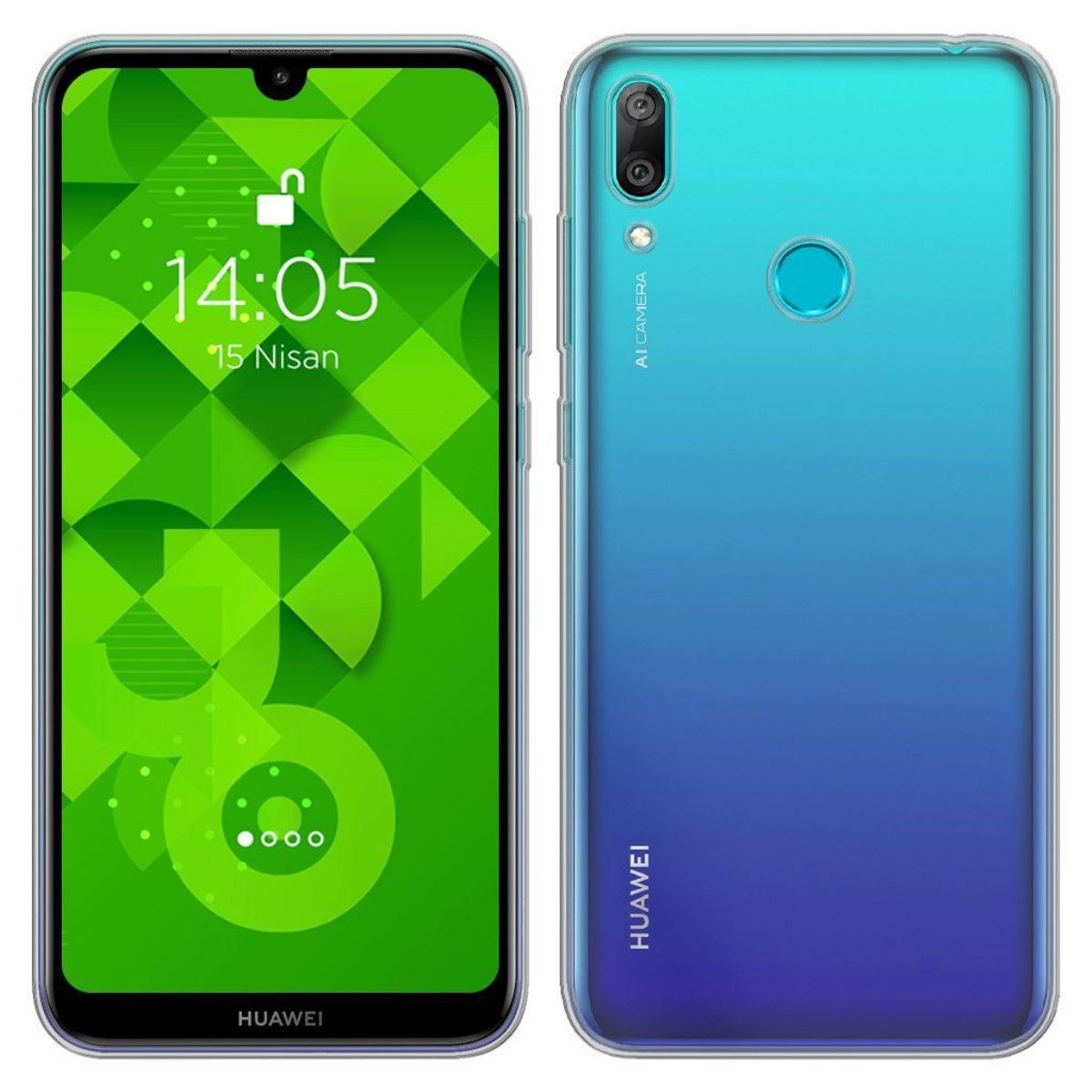 Jopus Huawei Y7p JS-238 Plug   Silikon Kilif Seffaf - 1