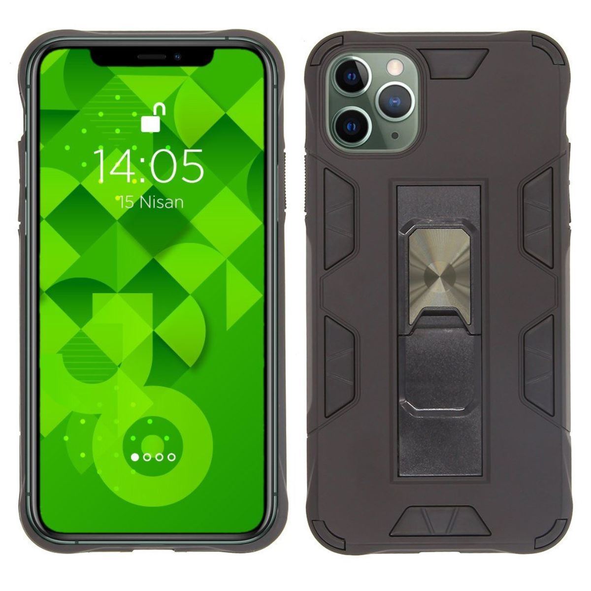 Jopus iPhone 11 Pro Max JS-244 Sliding Phone Case Siyah - 1