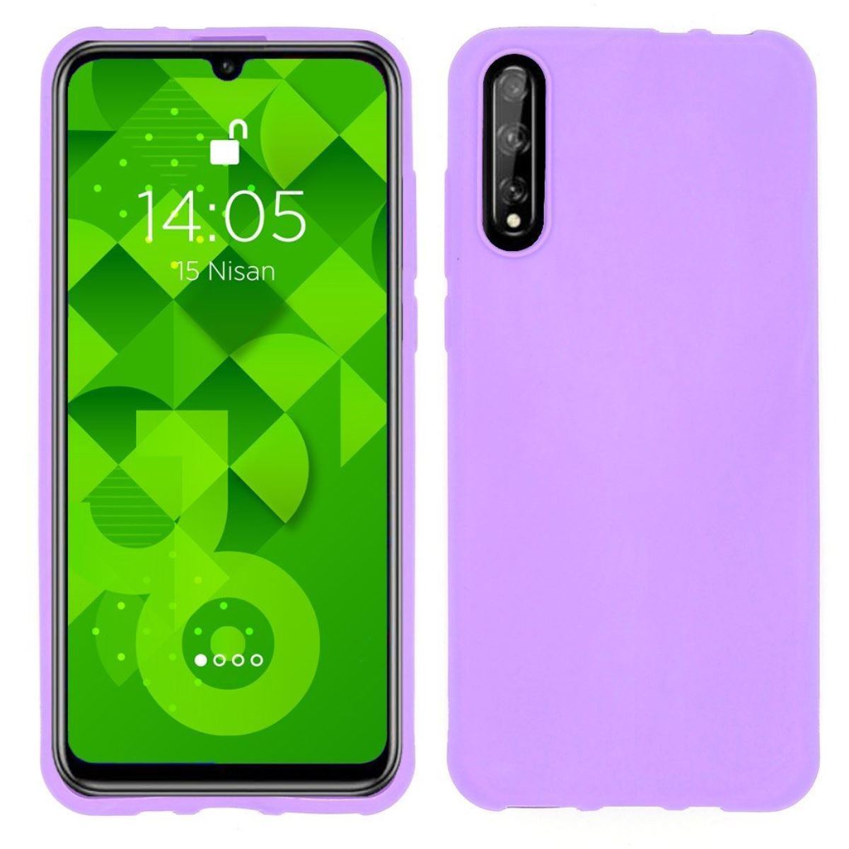 Jopus Huawei Y8p JS-107 Ruber   Silikon Kilif Mor - 1