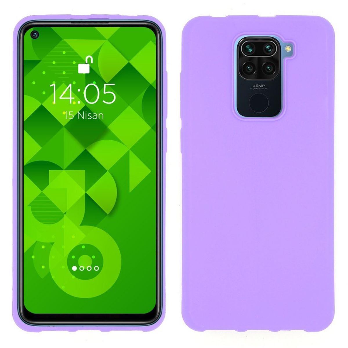Jopus Xiaomi Redmi Note9 JS-107 Ruber Phone Case Mor - 1