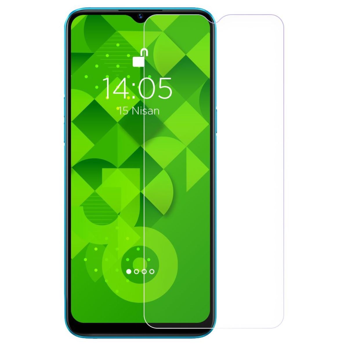 Jopus Realme C3 Cek-101   Cam Ekran Koruyucu Seffaf - 1