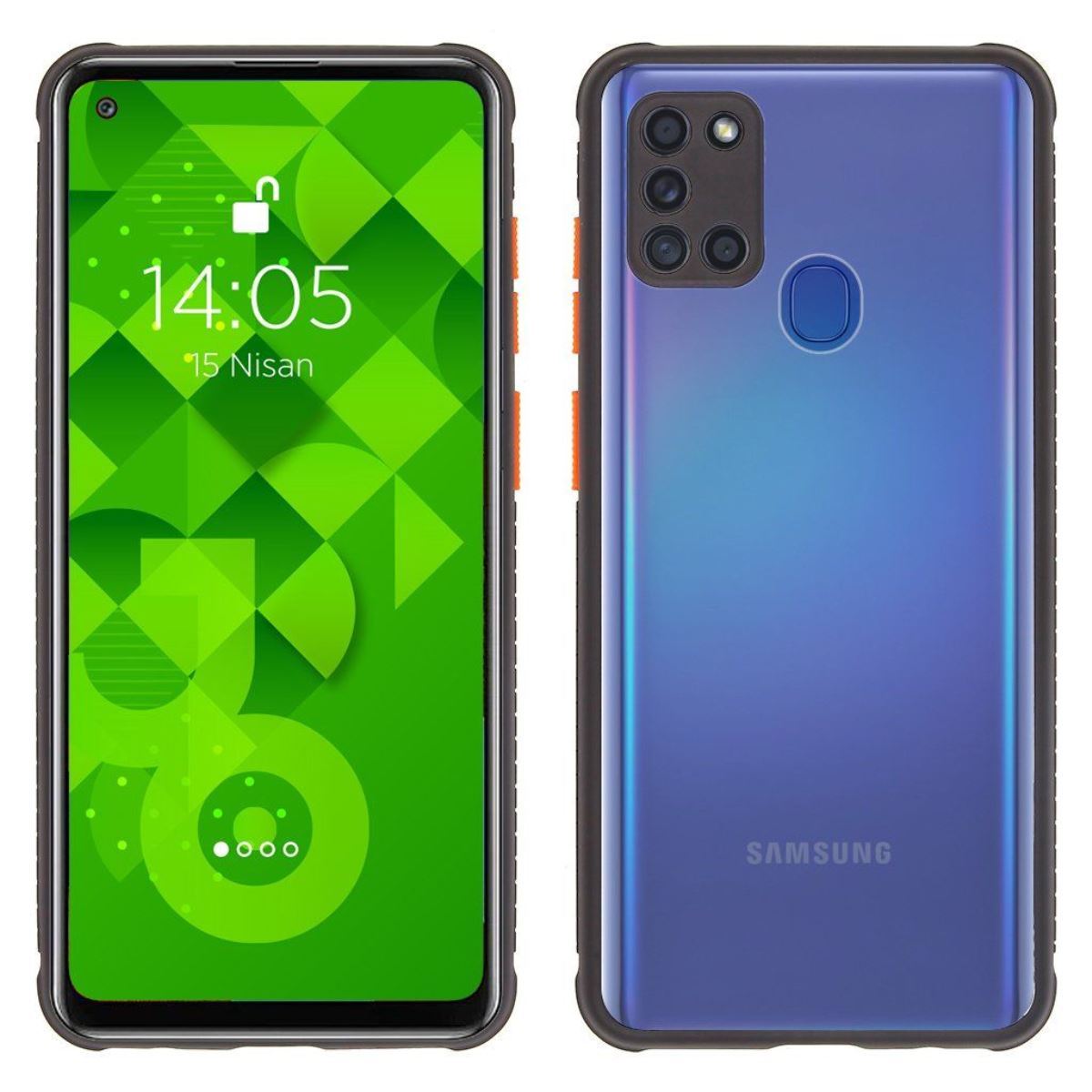Jopus Samsung A21s JS-245 Zipper Phone Case Siyah - 1