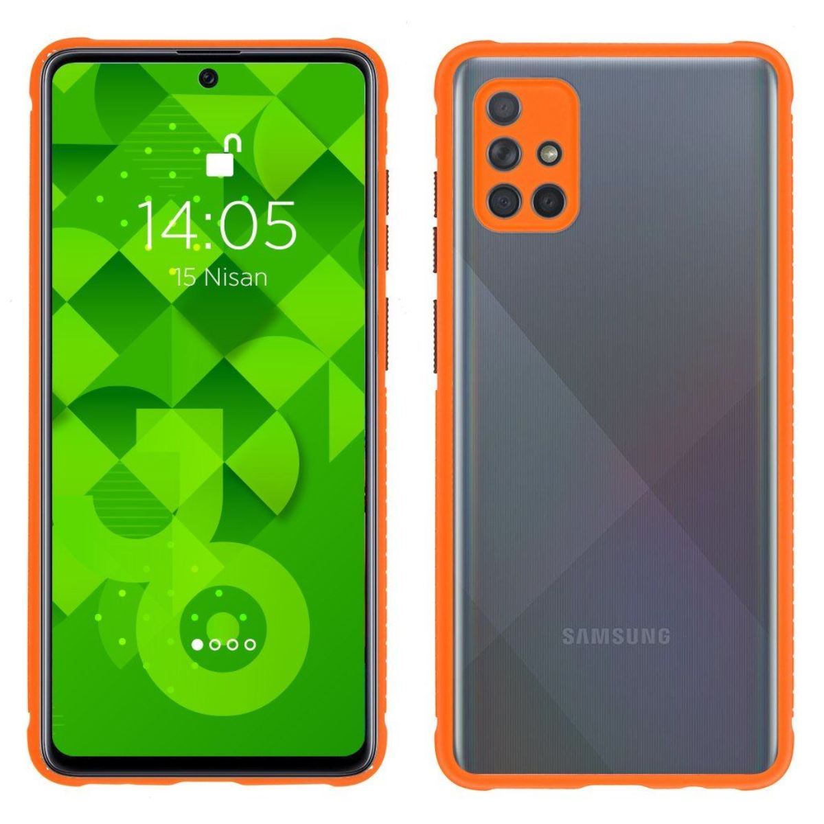 Jopus Samsung A71 JS-245 Zipper Phone Case Kirmizi - 1
