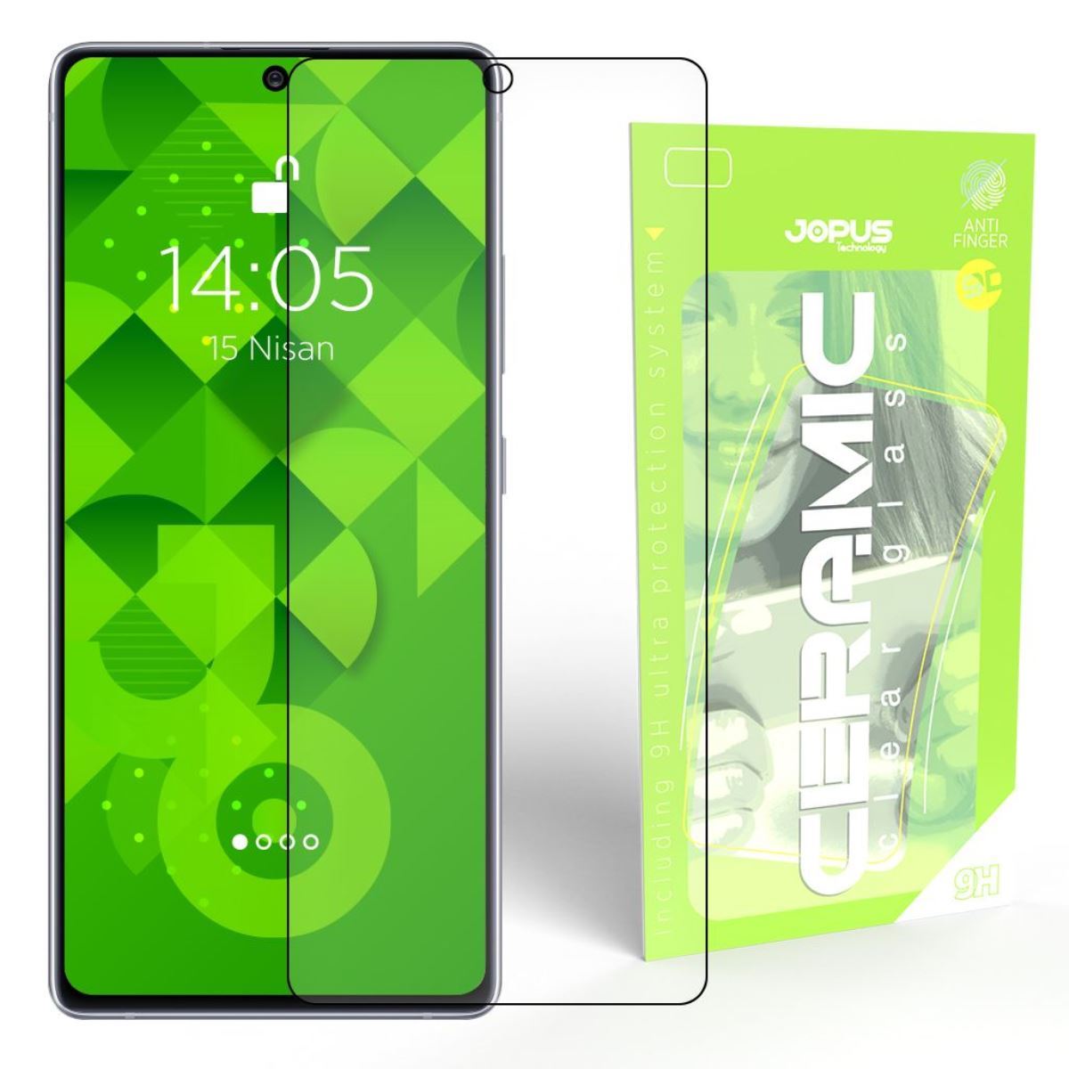 Jopus Samsung S10 Lite CEK-129 Ceramic Clear   Ekran Koruyucu Siyah - 1