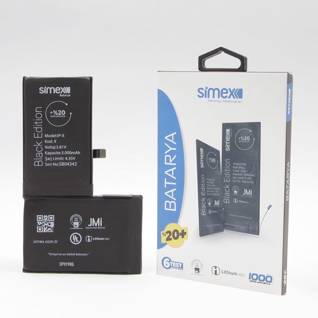 Simex iPhone X SBT-02  Batarya SBT-02 - 1