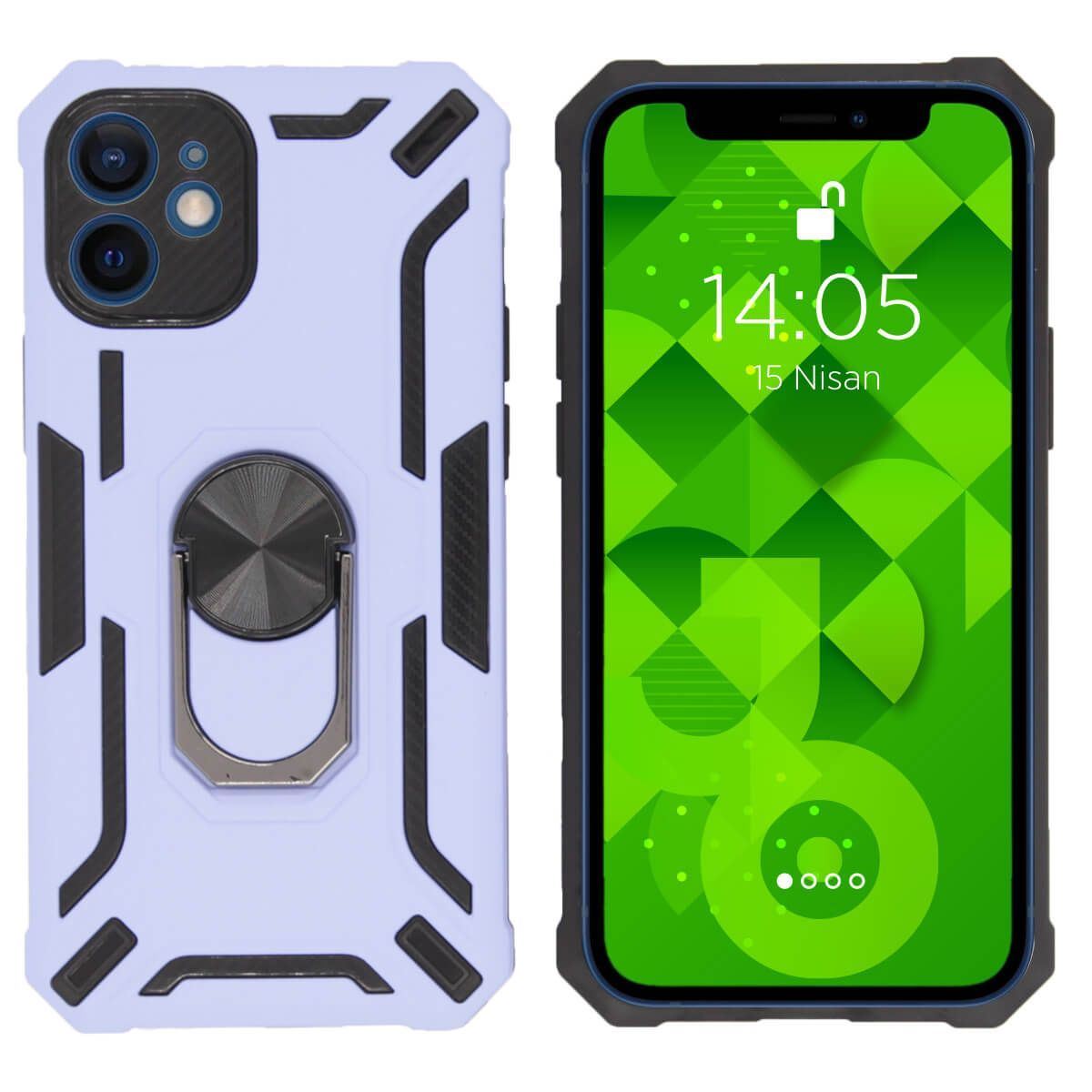 Jopus iPhone 12 Mini JS-249 Turbot   Silikon Kilif Mor - 1