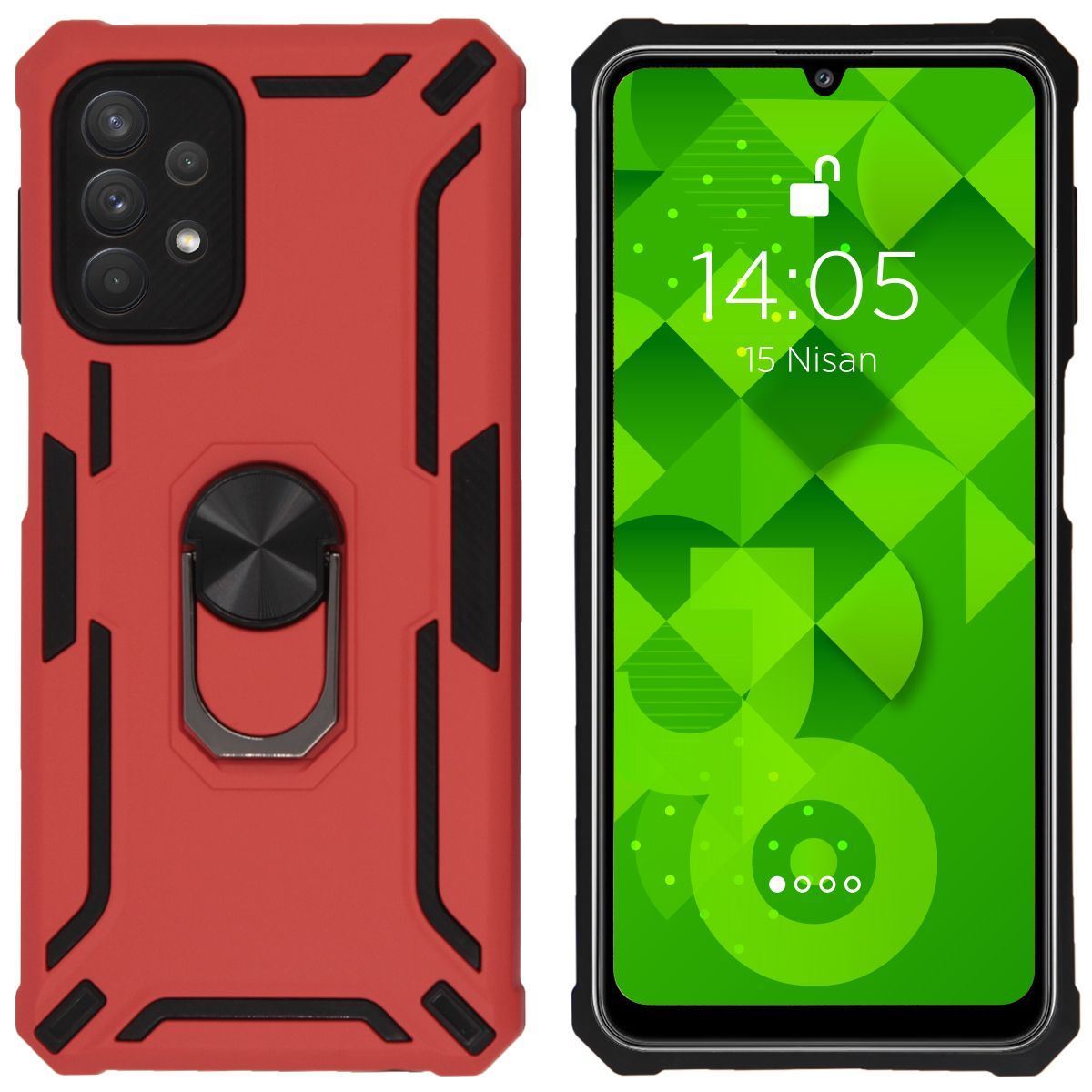 Jopus Samsung A32 4G JS-249 Turbot Phone Case Kirmizi - 1