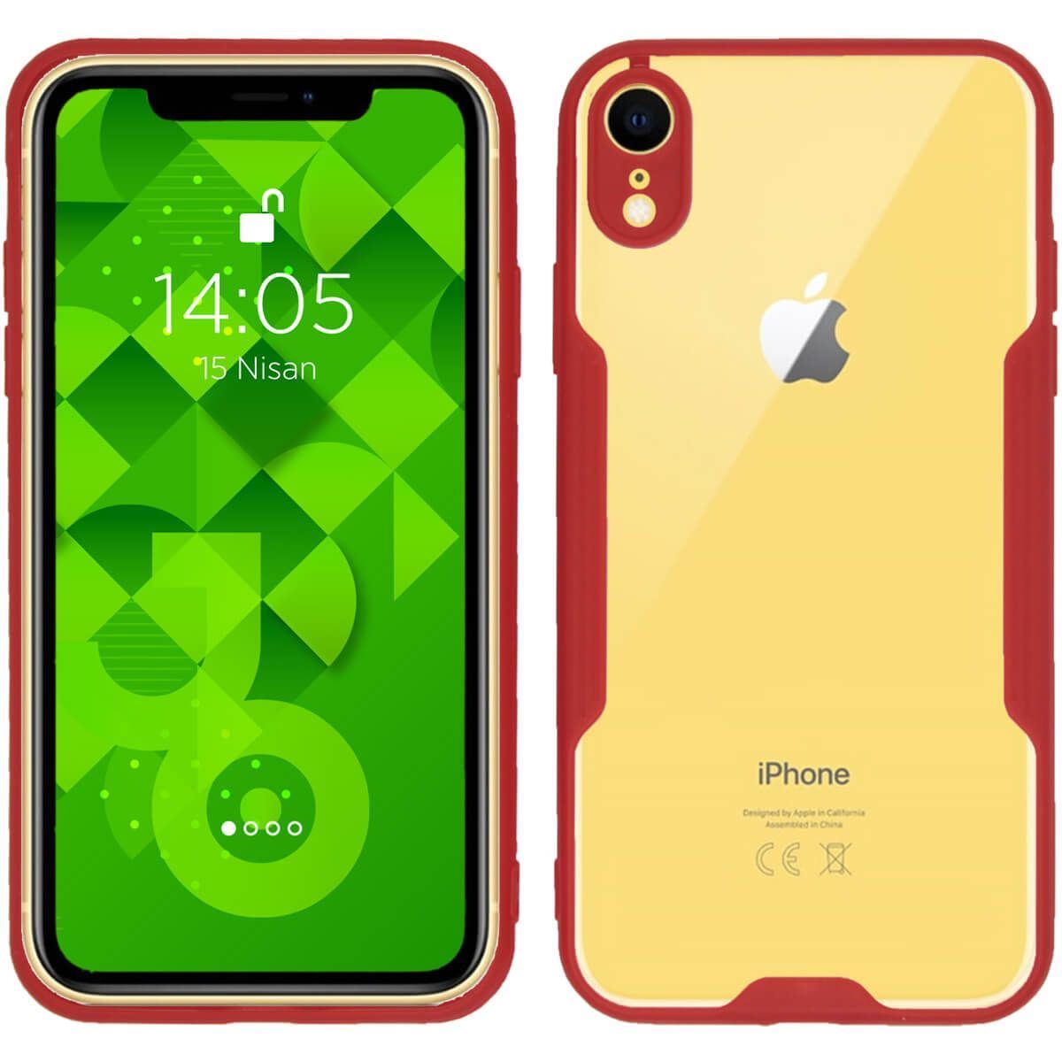 Jopus iPhone XR JS-250 Mellow   Silikon Kilif Kirmizi - 1