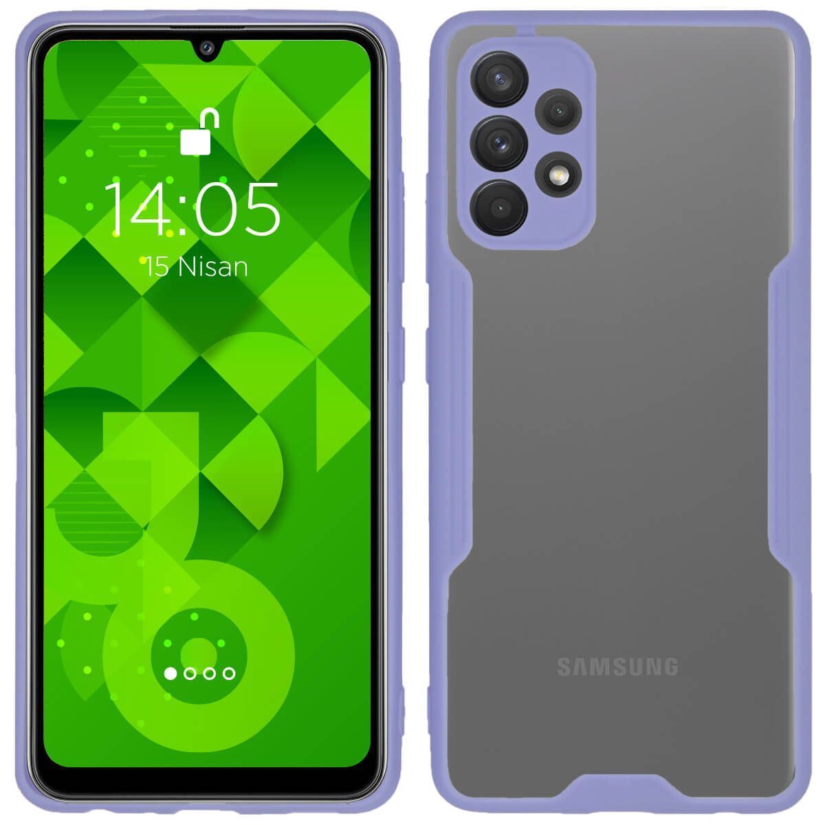 Jopus Samsung A32 4G JS-250 Mellow   Silikon Kilif Lila - 1