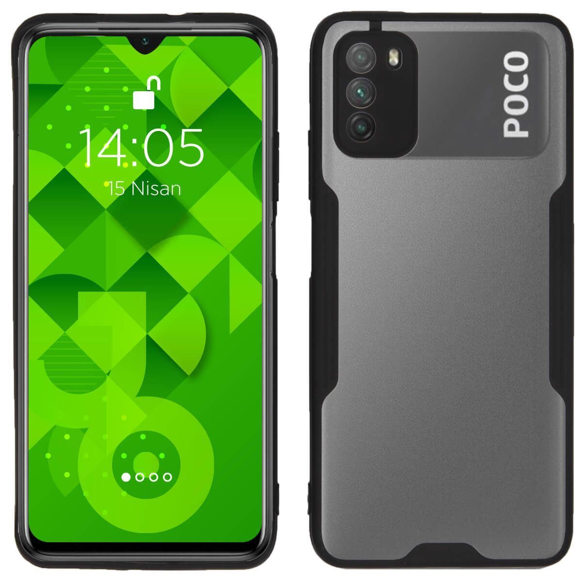 Jopus Xiaomi Poco M3 JS-250 Mellow   Silikon Kilif Siyah - 1