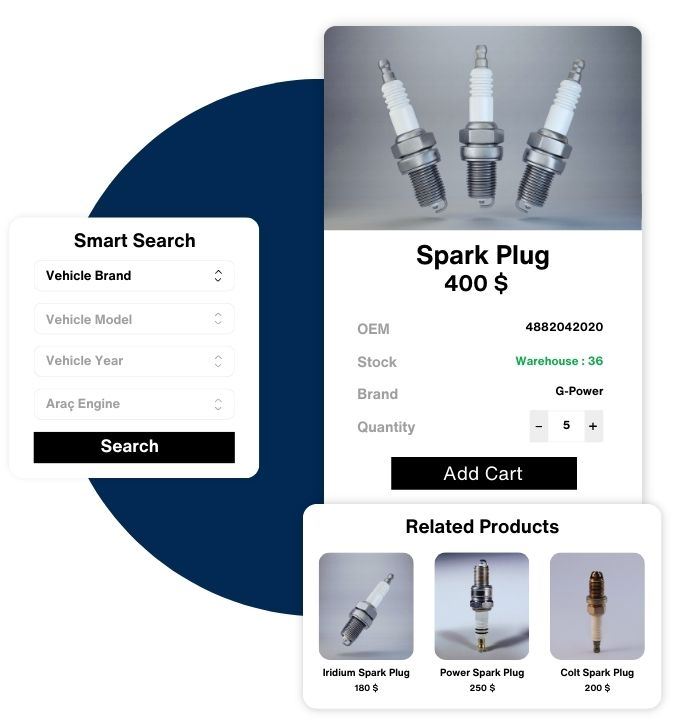 We decrease your workload with our <b>user friendly B2B software solutions.</b> 1