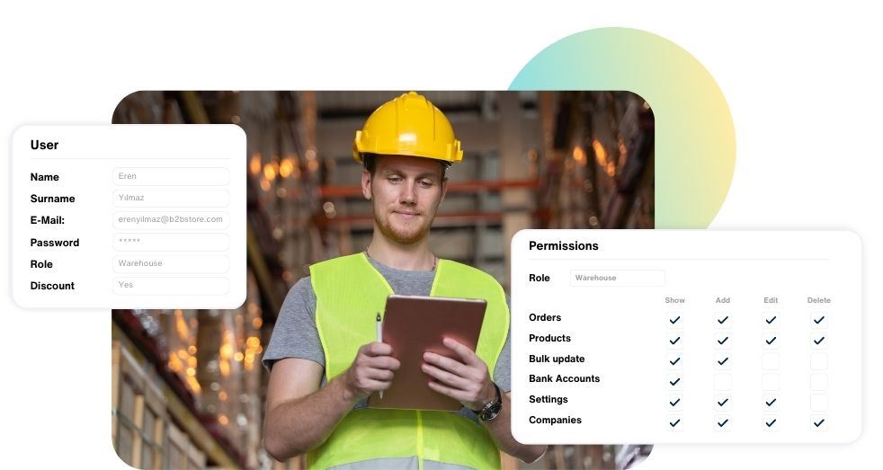 <b>Easily manage</b> your sales representatives' <b>permissions.</b> 1