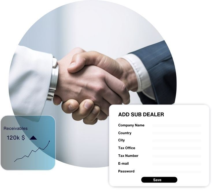 <b>Sub-dealer identification</b> feature 1