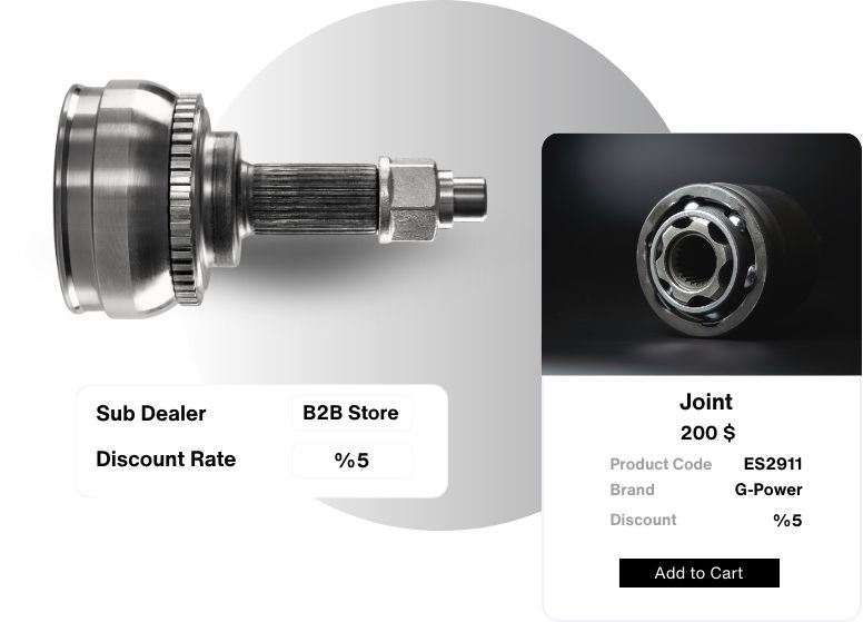 <b>Sub-dealer price display and ordering</b> feature 1