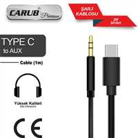 AUX KABLOSU TYPE C   1 MT SiYAH 1