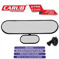 iÇ iLAVE AYNA ÇiFT GÖRÜS SiYAH 27cmX 7cm 1