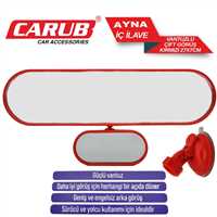 iÇ iLAVE AYNA ÇiFT GÖRÜS KIRMIZI 27cmX 7cm 1