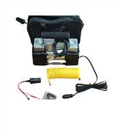 HAVA KOMPRESÖRÜ ÇiFT PiSTON ÇANTALI 12V SPiRAL HORTUM 1