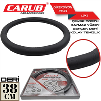 DiREKSiYON KILIFI GERÇEK DERi 38cm KUTULU SiYAH 1