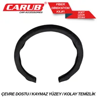 DiREKSiYON KILIFI SÜET FiBER UZUN SiYAH 1