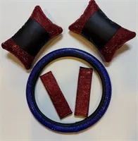 KONFOR SETi 3 LÜ DiREKSiYON KILIFI+ KEMER SÜNGERi+BOYUN YASTIGI TASLI 3