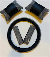 KONFOR SETi 3 LÜ DiREKSiYON KILIFI+ KEMER SÜNGERi+BOYUN YASTIGI TASLI 2