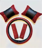 KONFOR SETi 3 LÜ DiREKSiYON KILIFI+ KEMER SÜNGERi+BOYUN YASTIGI TASLI 4