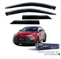 TOYOTA  CHR 2024- KROMLU CAM RÜZGARLIGI 4LÜ 1