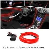 NEON iP KABLO 3 MT KIRMIZI 24V-12V 1