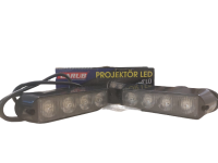 OFF ROAD PROJEKTOR 11 CM BEYAZ 4 LED ÇAKARLI 9-30V  2 Li 1