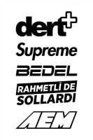 ETiKET ARKA CAM STiCKER SET 10 LU PAKET 3