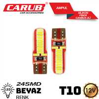 AMPUL 24 LED 12V  SiLiKON BEYAZ T10  DiPSiZ TK 1