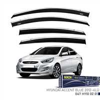 HYUNDAI ACCENT BLUE 2012- KROMLU CAM RÜZGARLIGI 4LÜ 1