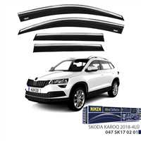 SKODA KAROQ 2018- KROMLU CAM RÜZGARLIGI 4LÜ 1