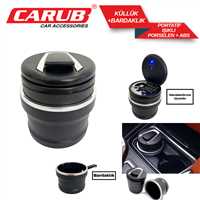 KÜLLÜK PORTATiF SERAMiK BARDAKLIK KAPAKLI ISIKLI SiYAH 1