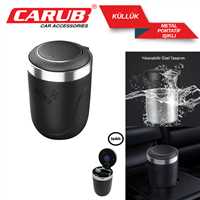 KÜLLÜK PORTATiF SERAMiK KAPAKLI ISIKLI SiYAH 1