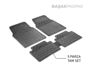 PASPAS PVC BASAK ÜNiVERSAL SiYAH  5 PARCA 1