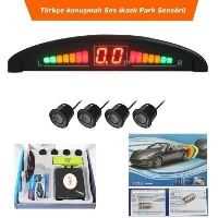 PARK SENSÖRÜ EKRANLI METRE GÖST. TÜRKÇE KONUSAN E44 SiYAH SENSÖR 1