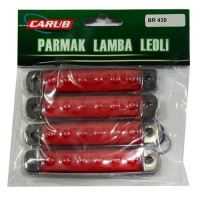 PARMAK LAMBA 6 LEDLi KIRMIZI 24V  4 LÜ SET 1