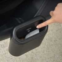 ARAÇ ÇÖP KOVASI PORTATiF KAPAKLI SiYAH 14x12 CM 3