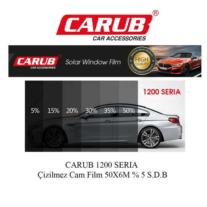 CAM FiLMi 6MT X 50CM ÇiZiLMEZ S.D.BLACK %5 1