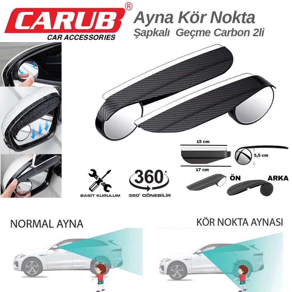 KÖR NOKTA AYNA SAPKALI GEÇME 2 Li TK 1