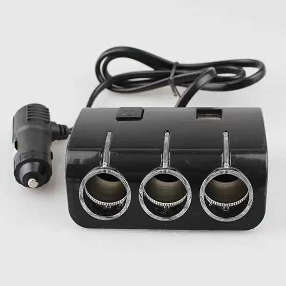 ÇAKMAK ÇOGALTICI SOKET KABLOLU 3 LÜ + 2USB 12V 1