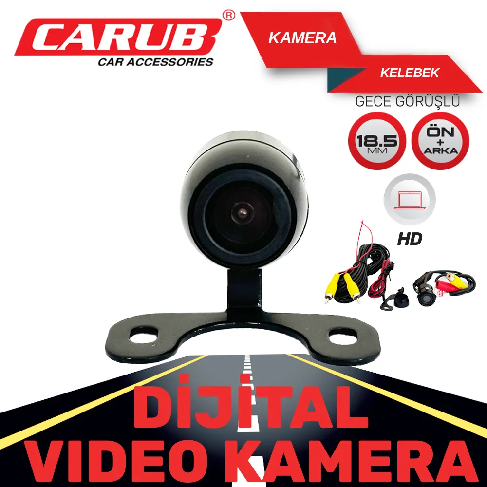 KAMERA GERi ViTES KELEBEK 12V 18,5 mm GECE GÖRÜS 1